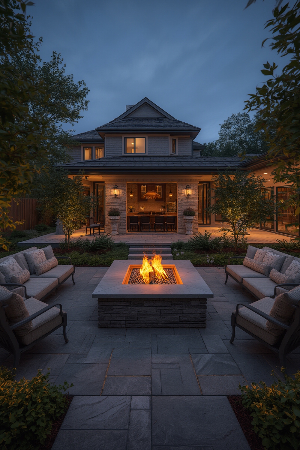 Outdoor fire feature - Illustration 1