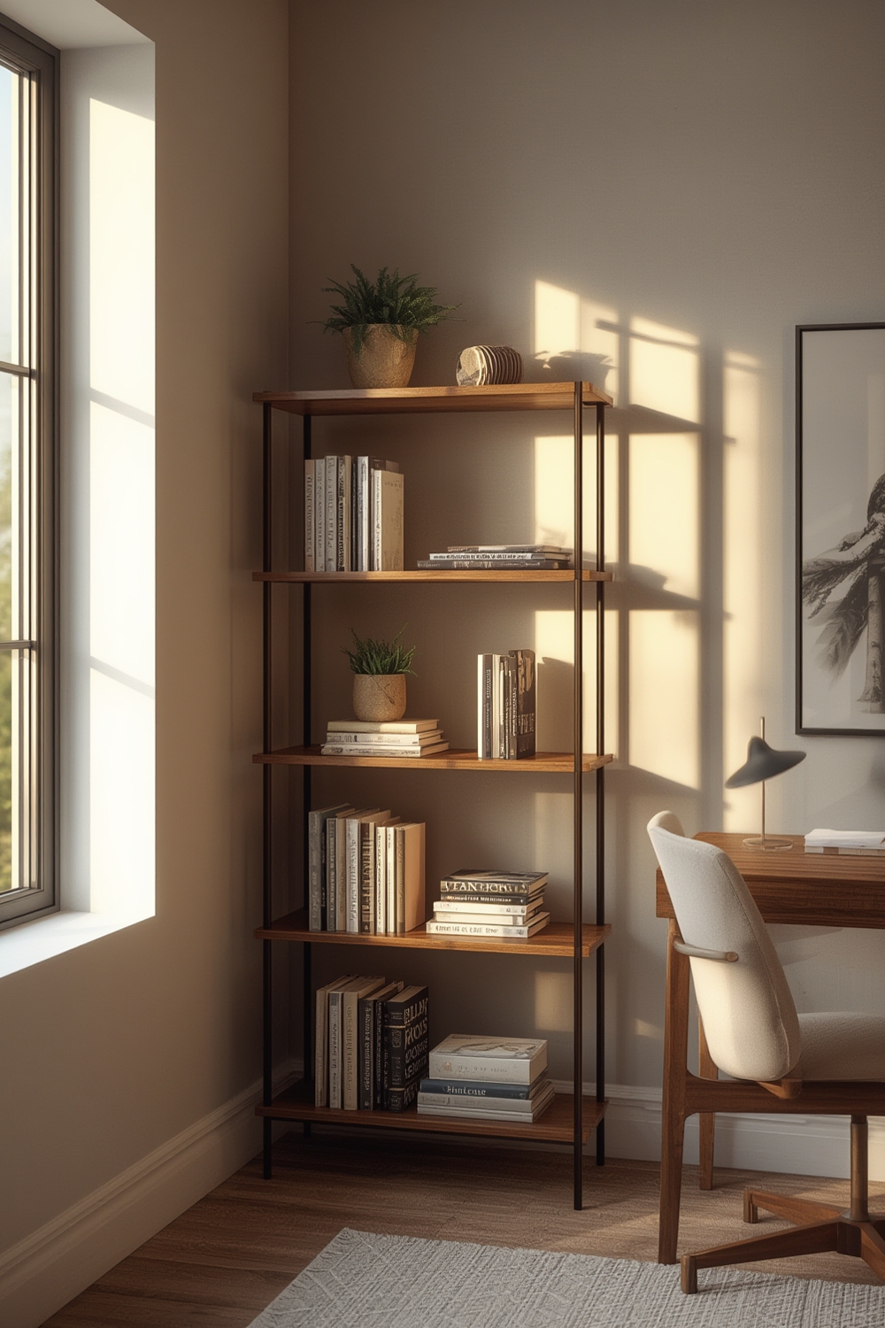 cherry bookcase product view