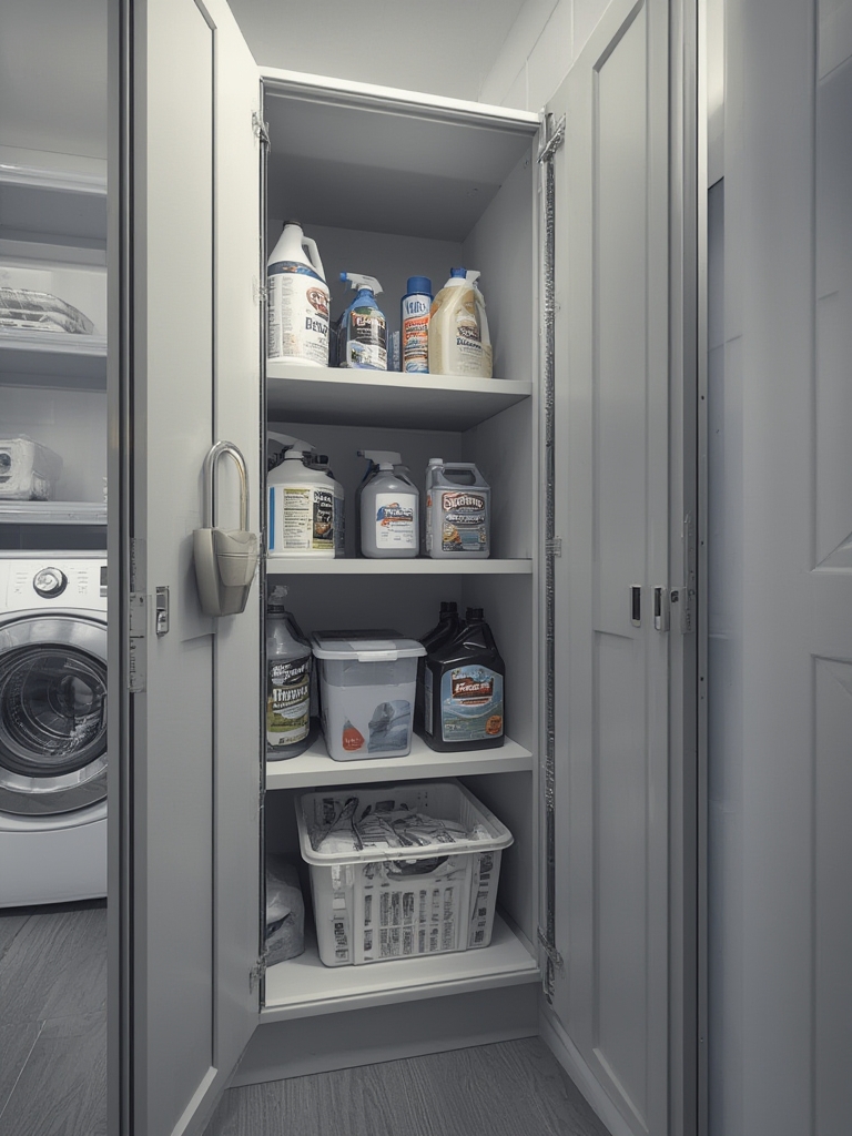 storage cabinet in action