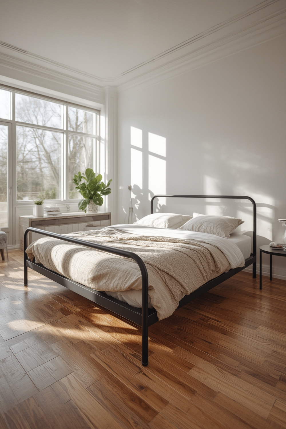 metal bed product view