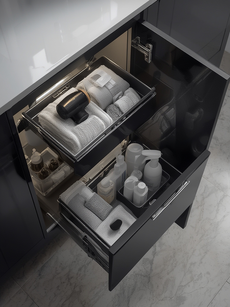 sink organizer in action