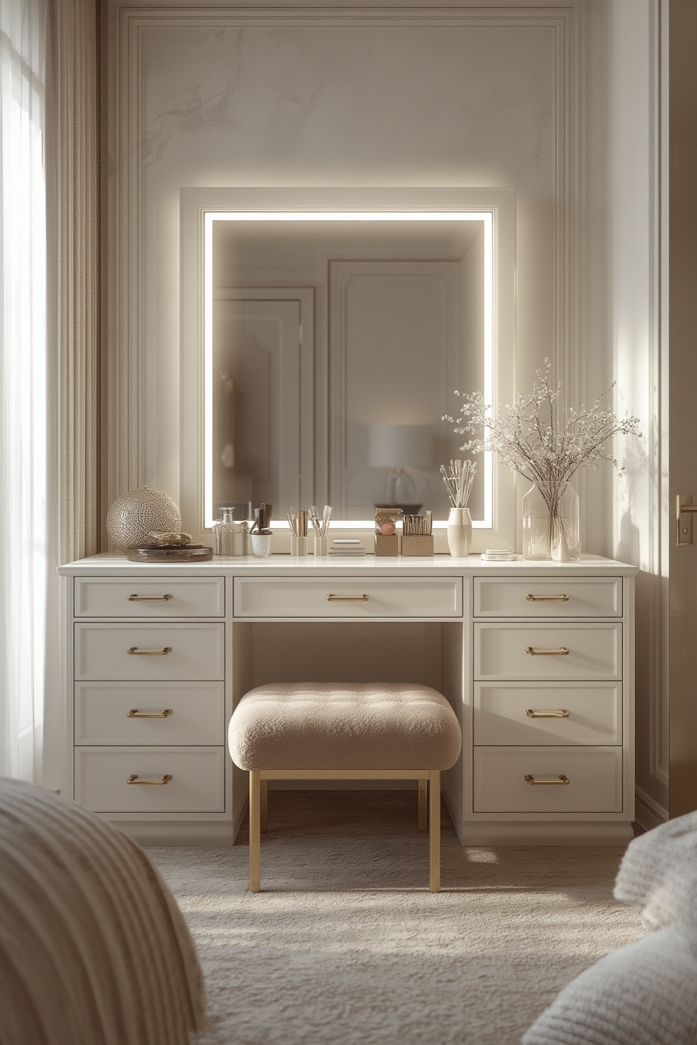 vanity desk product view