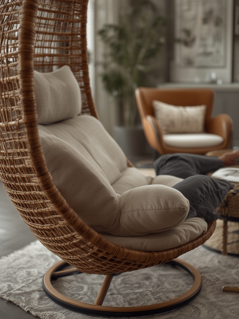 papasan chair in action