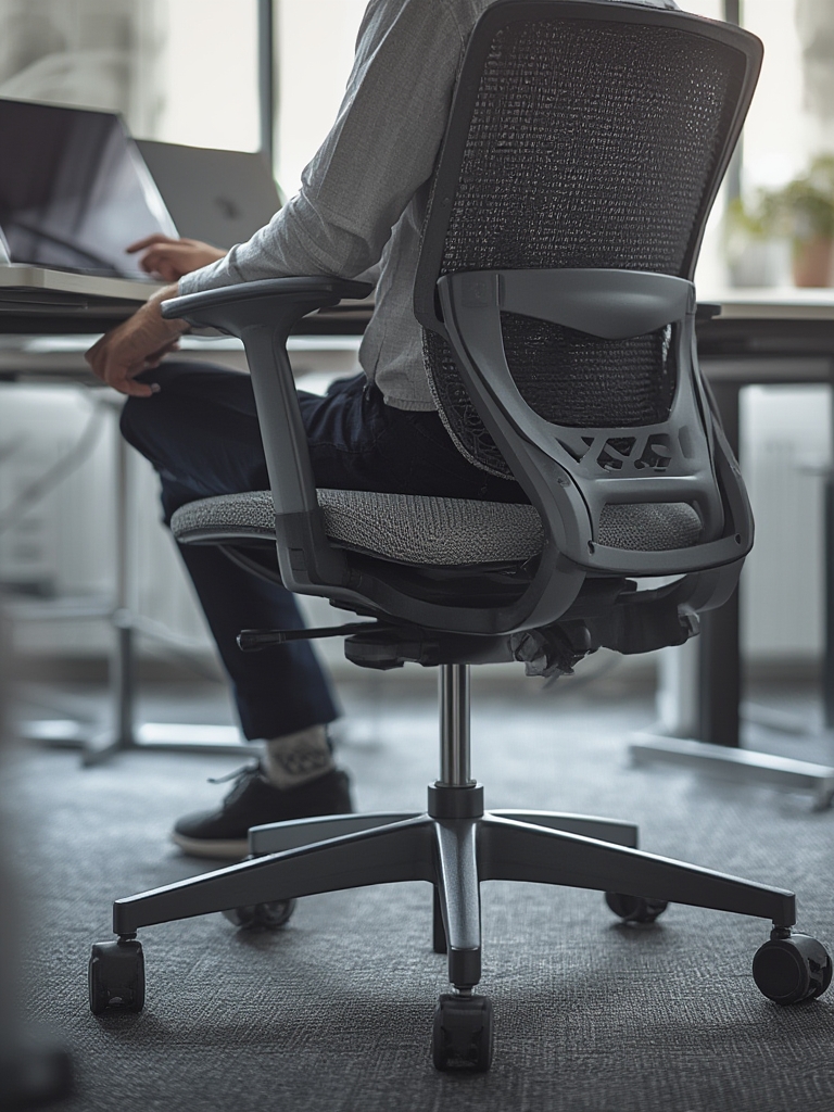 cross chair in action